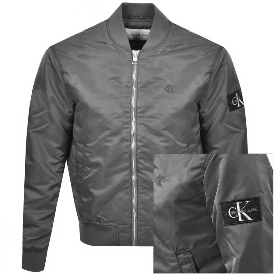 Alternative Image for ProductCalvin Klein Jeans Bomber Jacket Grey1